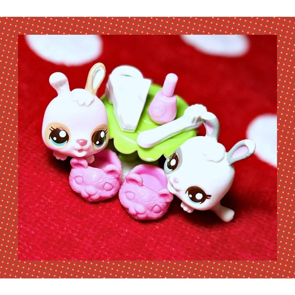 Authentic LPS Littlest Pet Shop #2669 #2629 Cutest Pets Baby Bunny Rabbit Nap - Picture 3 of 8